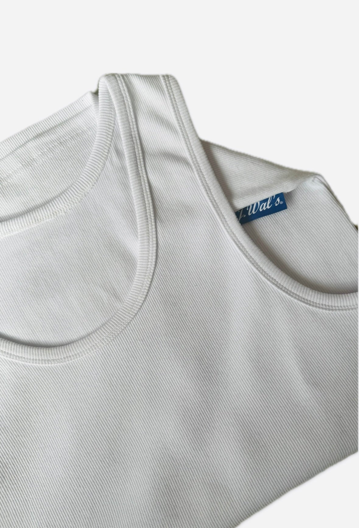 White cotton tank top