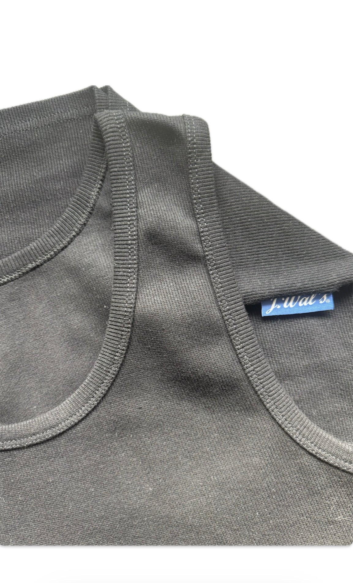 Black cotton tank top