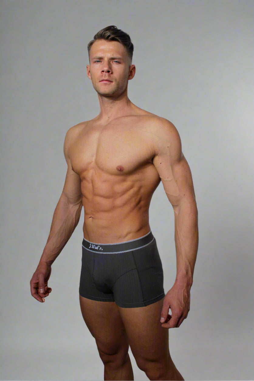 Men's Cotton Boxers Grey