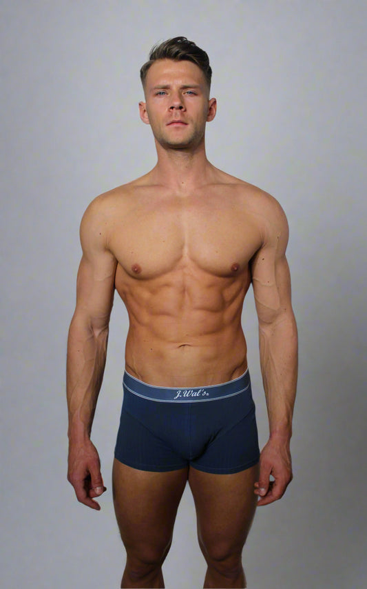 Men's Cotton Boxers Lake Blue